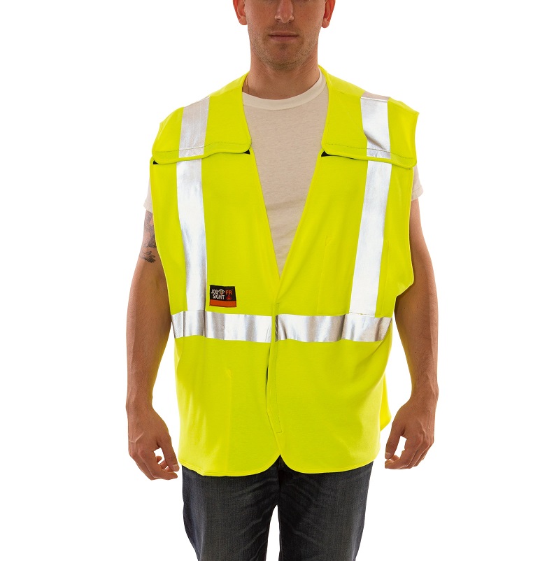 Job Sight FR Class 2 Breakaway Vest in Flourescent Yellow